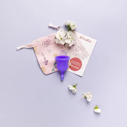 Miniatura 3 de Femallay Taza menstrual fácil de vacía, taza menstrual de silicona sin BPA, especialmente diseñada, fácil de vacía y fácil de limpiar, productos