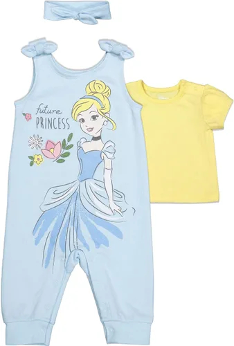 Miniatura 3 de Disney Conjunto de mameluco y diadema Princess Ariel Belle Cenicienta