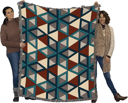 Miniatura 13 de Pure Country Weavers Manta con diseño de estrellas y diseño de bayas, diseño de tapiz tejido de algodón, fabricada en los Estados Unidos