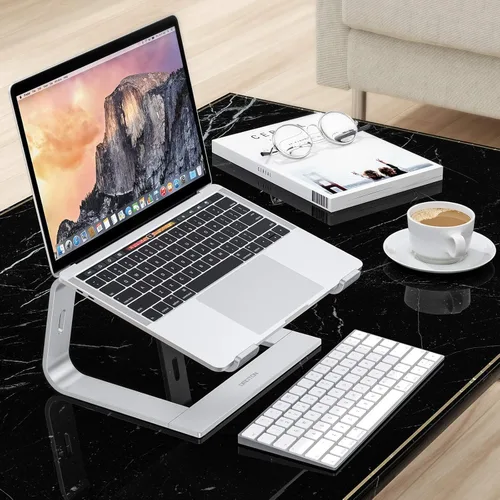 Miniatura 8 de OMOTON - Soporte desmontable de aluminio para laptop en escritorio, compatible con MacBook Air, Pro, Dell, HP, Lenovo y todas las laptops