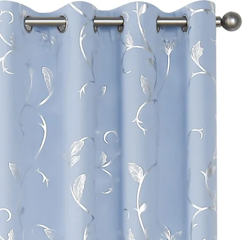 Miniatura 53 de BUHUA Cortinas Opacas de 63 Pulgadas de Largo, 2 Paneles con Aislamiento Térmico, Tratamiento de Ventana para Dormitorio, Cortinas Oscurecedoras