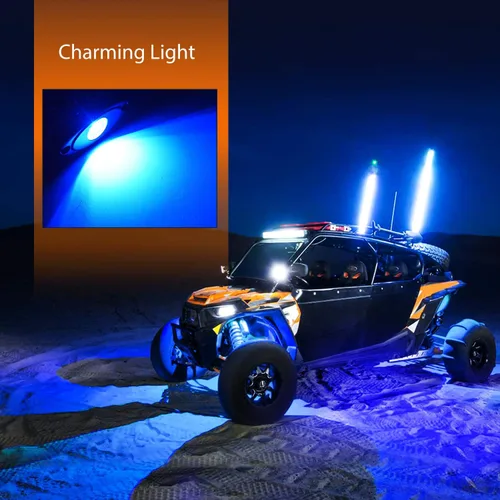 Miniatura 7 de Nilight - luz LED Rock, 4 unidades, nocturnas, para automóvil Azul