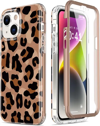 Miniatura 36 de Esdot Funda para iPhone 14 con Protector de Pantalla Integrado, Funda Resistente de Grado Militar con Diseños de Moda para Mujeres y Niñas, Funda