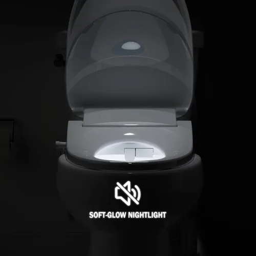 Miniatura 6 de Clirass Asiento de inodoro eléctrico inteligente con bidé, agua caliente y presión ajustable, asiento de inodoro alargado con calefacción y secado