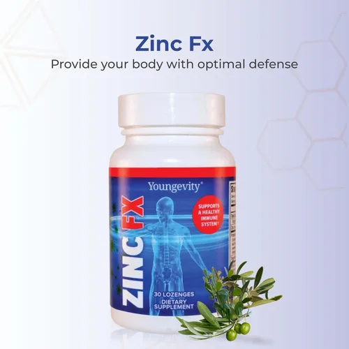 Miniatura 2 de Youngevity Zinc Fx - Zinc + oligominerales + saúco + astrágalo - Apoyo inmunológico masticable - Altamente absorbente - Delicioso - 30