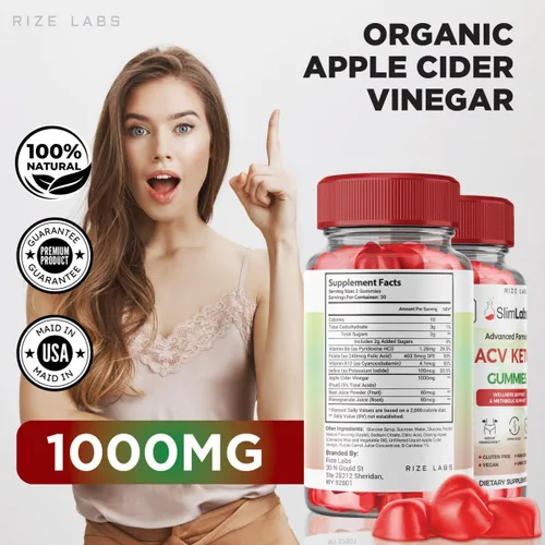 Miniatura 5 de Slim Labs ACV Keto Gummies para el bienestar y el apoyo metabólico - Gomitas para perder peso - Dieta de grasa del vientre (120 gomitas)