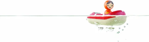 Miniatura 6 de PlanToys® Barco de guardia costero de madera con conductor Juguete impermeable para baño y agua Juguete Montessori para juego imaginativo