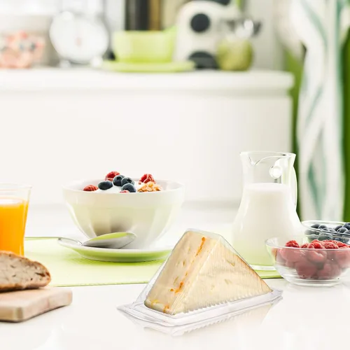 Miniatura 2 de DOITOOL Sandwich Case 50PCS Caja de embalaje de sándwich de plástico, recipientes de magdalena triángulo transparente para panadería, restaurante