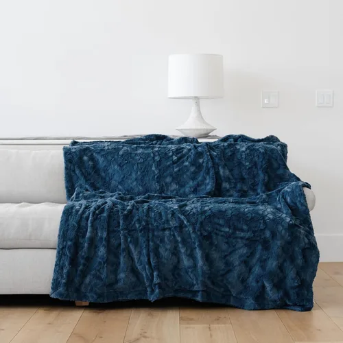 Miniatura 14 de GRACED SOFT LUXURIES Manta Throw más suave, cálida, elegante y acogedora de piel sintética estética para viajes, hogar, cama, sofá, sillón, sala