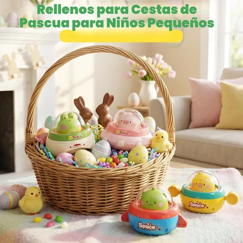 Miniatura 8 de 4 juguetes de animales para presionar y llevar, juguetes Montessori para bebés de 6 a 12 a 18 meses, juguetes de desarrollo para bebés de 1 año