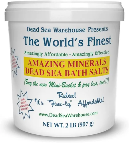 Dead Sea Warehouse – Sales de baño del Mar Muerto con minerales sorprendentes – 2 LIBRAS – El más alto contenido en minerales – Alivio natural de la