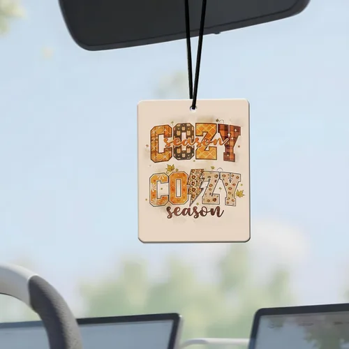 Miniatura 3 de Ambientador cristiano de otoño para automóvil, 4 piezas, cita religiosa acogedora perfumada, decoración colgante para mujeres y hombres, vehículos