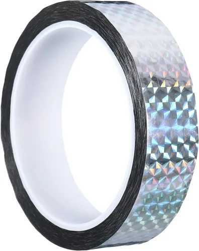 Miniatura 8 de PATIKIL Cinta prisma de 0.2 pulgadas x 55 yardas, adhesivo reflectante holográfico metalizado para detallar decoración de pared, arte de decoración