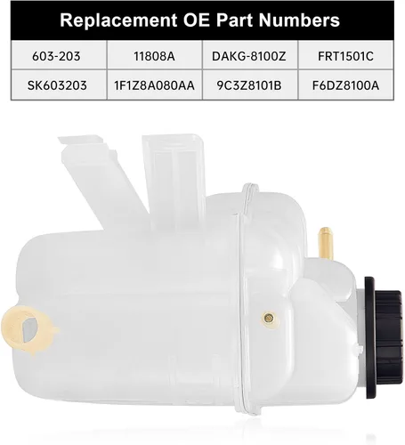 Miniatura 4 de EVIL ENERGY Depósito de refrigerante con tapa, Compatible con Taurus 2000-2007, Mercury Sable 3.0L V6 2000-2005, Reemplazo para 603-203