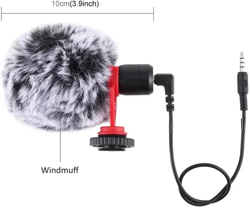 Miniatura 4 de Micrófono estéreo con parabrisas (escopeta) para Panasonic Lumix DC-GH5