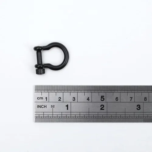 Miniatura 6 de Semetall Grillete de anclaje de pasador de tornillo, 10 grilletes de anillo en D para aparejo, elevación, correa de remolque y cuerda de alambre