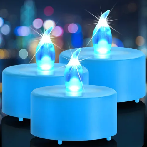 Miniatura 15 de Nancia - Velas LED de té, paquete de 50 velas sin llama, realistas y brillantes, parpadeantes, de larga duración, 200 horas para celebración