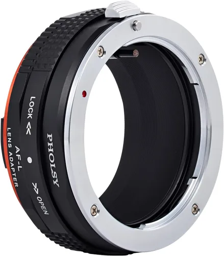 Miniatura 5 de PHOLSY Adaptador de montaje de lente con anillo de control de apertura compatible con lente Sony A Minolta AF a cuerpo de cámara Leica L compatible
