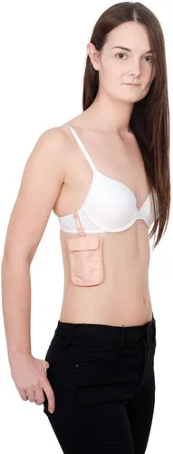 Miniatura 3 de Pacsafe Coversafe S25 - Funda para brasier secreto antirrobo, Rosa (Orchid Pink), Cartera de viaje