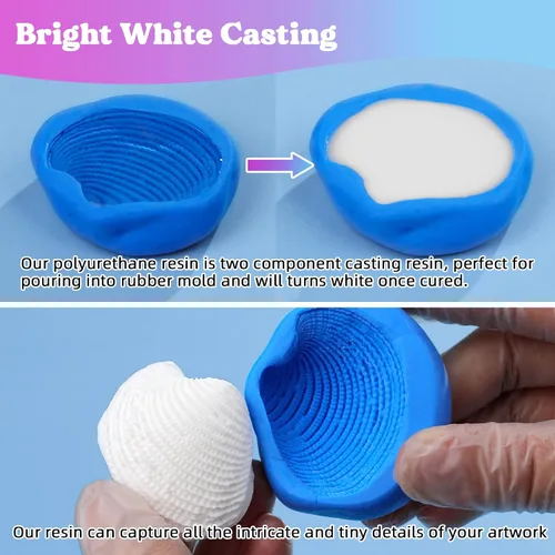 Miniatura 3 de LET'S RESIN Resina de poliuretano, resina de fundición de 2 partes de 60 onzas, resina de curado rápido en 10 minutos, plástico líquido vertible