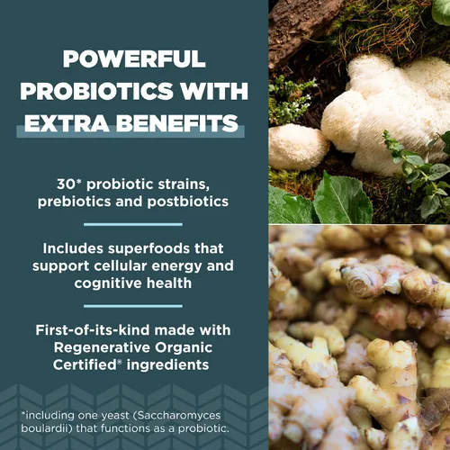 Miniatura 3 de Ancient Nutrition Probióticos regenerativos orgánicos certificados, probióticos extra fuertes, para una digestión saludable y apoyo a la función