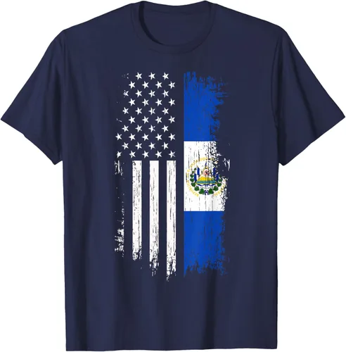 Miniatura 76 de Camiseta de la bandera de Estados Unidos salvadoreño - Camiseta de El Salvador USA