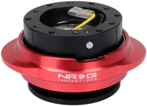 Miniatura 5 de NRG Innovations NRG-SRK-220BK GEN 2.2 Adaptador de liberación rápida para volante, 6 agujeros y patrones de pernos 6x70 y 6x74mm Cuerpo negro/anillo