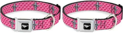 Miniatura 9 de Collar para perro FM - Mustang w/Barras w/Texto (W30628) - Ancho Pequeño