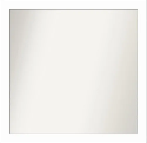 Miniatura 200 de Amanti Art Espejo de baño blanco para sobre el fregadero, 24 x 24 pulgadas, hecho a medida, espejo de tocador cuadrado blanco estrecho, marco