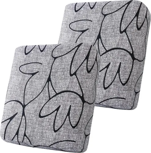 Miniatura 10 de Smiry Fundas de cojín de sofá estampadas, fundas elásticas suaves para sofá, fundas de sofá lavables antideslizantes, protector de muebles para Beige
