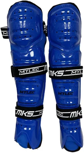 Miniatura 6 de MyLec MK5 Street/DEK Espinilleras, Accesorios de Hockey Ligeros y Duraderos, Correas de 360°, Carcasas Frontales Duras, Material Transpirable