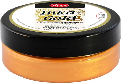 Miniatura 9 de Viva Decor Inka Gold Gilding Wax 2.3 oz (Oro) - Pasta de Pulido Metálica a Base de Cera de Fácil Aplicación. Brillo Metálico de Secado Rápido, Dorado