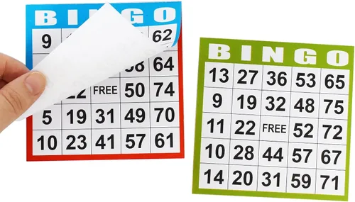 Miniatura 4 de SEETOOOGAMES Tarjetas de papel para juego de bingo – 1 Tarjeta – 100 libros de 5 hojas