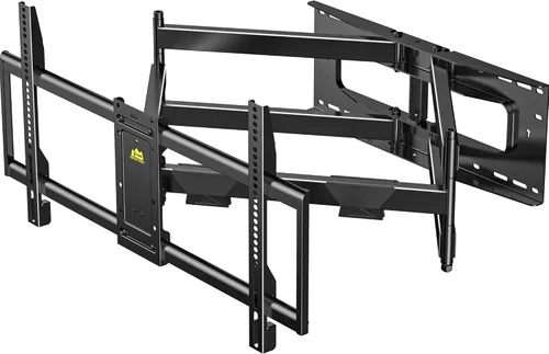 Miniatura 11 de FORGING MOUNT Soporte de pared para TV de movimiento completo con tomas de corriente para pantallas de 42 a 90 pulgadas, soporte de TV premontado