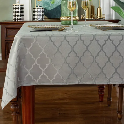 Miniatura 22 de SASTYBALE Servilletas de tela jacquard de 20 x 20 pulgadas, patrón de flores, 4 piezas, sólidas, lavables, cómodas para restaurantes, cenas