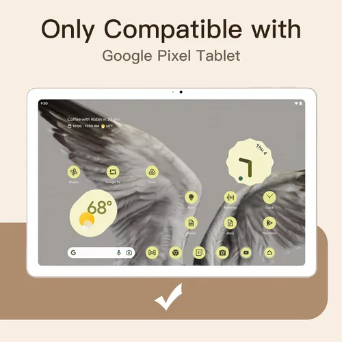 Miniatura 2 de JETech Protector de pantalla para tableta Google Pixel (11 pulgadas, modelo 2023), película de vidrio templado 9H, transparente HD, paquete de 2