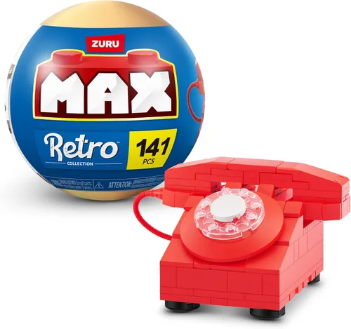 Miniatura 13 de ZURU MAX - Ladrillos de construcción retro prémium (máquina de arcade) juguete coleccionable de desembalaje