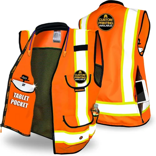 Miniatura 14 de KwikSafety - Charlotte, NC - GODFATHER Safety Vest [CUSHIONED COLLAR + TABLET POCKET] ANSI OSHA