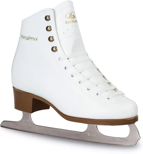 Botas - modelo: REGINA/Fabricado en Europa (República Checa) / Patines artísticos para mujeres, niñas, niños/cuchillas NICOLE/Color BLANCO