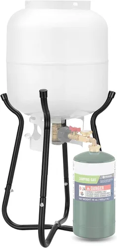 Soporte de recarga de cilindro de propano WADEO, soporte de recarga de propano para cilindros recargables de 1 libra, soporte de recarga removible