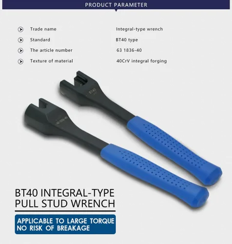 Miniatura 3 de US Stock BT40 - Llave inglesa de retención para perno prisionero, ajuste Janpanese Standard MAS403 BT40, no se resbala, duradera