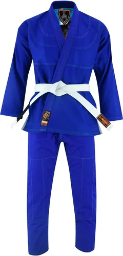 Miniatura 2 de Ready Wolf Inner Sublimated Pro Brazilian Jiu Jitsu BJJ Kimono Gi Uniforme Unisex - Cinturón blanco incluido