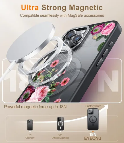 Miniatura 222 de Goodon para iPhone 15 Pro Max con protector de pantalla de privacidad, compatible con Magsafe, funda translúcida mate a prueba de golpes - Linda