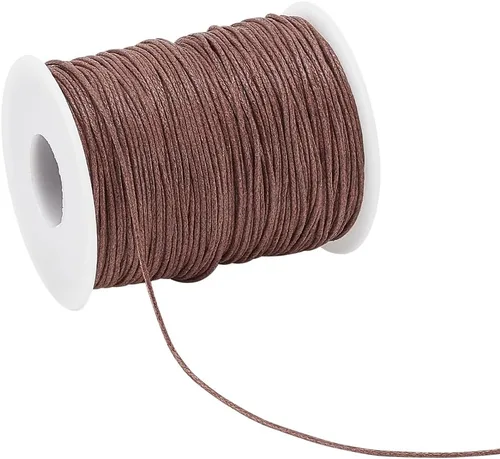 Miniatura 9 de PH PandaHall 100 Yardas 1mm Hilo de Cordón de Algodón Encerado Cuerda de Cuentas Cuerda Encerada para Manualidades para Hacer Pulseras Collares