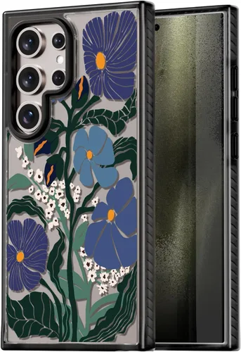 Miniatura 81 de Rosarnnah Funda compatible con Samsung Galaxy S24 Ultra, bonita estética, a la moda, divertida funda con estampado de gatito y gato, duradera a