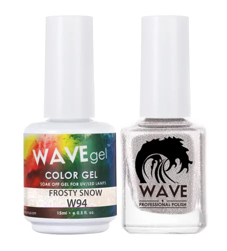 Miniatura 187 de WAVEGEL - Juego dúo de gel y esmalte de uñas a juego - Colección Simplicity - #P109 Blizzard I 0.5 onzas