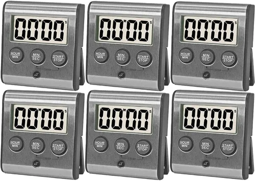 Miniatura 7 de Elegante temporizador digital de cocina – Modelo de acero inoxidable eT-23, parte trasera magnética súper fuerte, alarma fuerte, pantalla grande