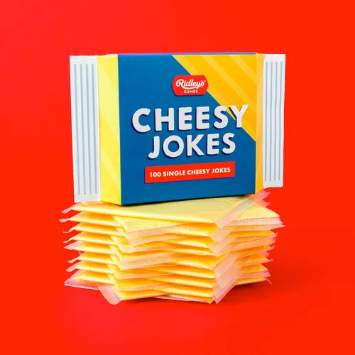 Miniatura 4 de Ridley's 100 tarjetas de broma con queso individuales – Incluye 100 chistes para niños y adultos, chistes divertidos para diversión familiar – Es