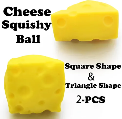 Miniatura 2 de ZTATU Juguetes sensoriales para ansiedad de queso, para adultos (2 unidades), juguetes sensoriales para aliviar el estrés, regalos de fiesta
