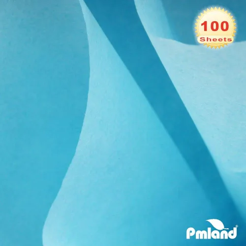 Miniatura 5 de PMLAND 100 hojas de papel de regalo de seda azul aguamarina a granel de 20 x 15 pulgadas para bolsas de regalo, cajas, embalajes de flores